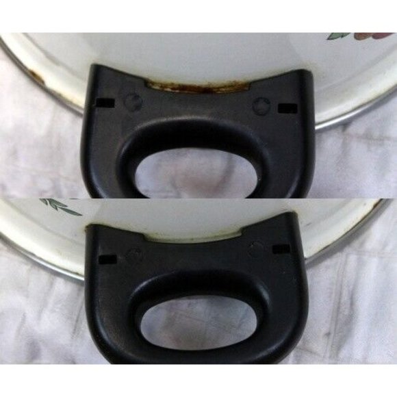 VTG 80s Sidral Aga Stock Pot Vegetable Print Design Retro Kitchen No Lid - Picture 10 of 10